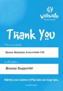 Charity: Sponsoring Kidsafe Charity